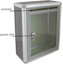 Kebica Metal Frame Donation Box, Suggestion Box, Letter, Complaint, Drop Box,Size 11x8.25x4 Inch (No.368)
