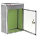 Kebica Metal Frame Donation Box, Suggestion Box, Letter, Complaint, Drop Box,Size 11x8.25x4 Inch (No.368)