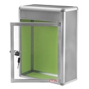 Kebica Metal Frame Donation Box, Suggestion Box, Letter, Complaint, Drop Box,Size 11x8.25x4 Inch (No.368)