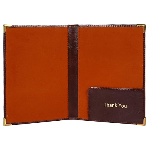 Kebica Leather Hotel Bill Folder Big 6x9