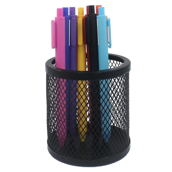 Kebica Metal Mesh Pen/Pencil Holder Jali Round  Tumbler (T-2042)