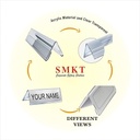 Kebica Two Sided Acrylic Name Plate Holder Stand A-Shaped, Size 10x2.25 Inch (Transparent Colour)