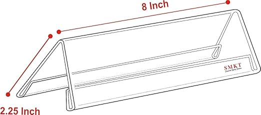 Kebica Acrylic Name Plates 8x2.25 Inch (A Shape)