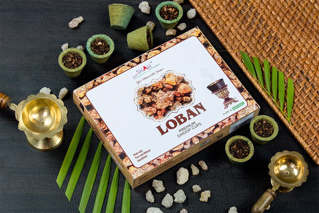 Loban Premium Dhoop Cups (Pack Of 12)