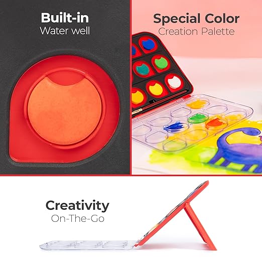 Camel ColorPad Water Colour Cake With Paint Brush-12 Shades