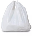 Plastic Milky White Handle Bag 8x10 1 Kg
