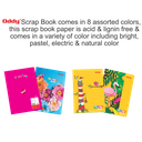 Oddy Scrap Book With Color Pastel Sheet A4 Size, 32 Page in 8 Colour (180 Gsm)