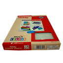 Oddy Spiral Binding Sheet, A4 Size, (Blue+Transparent Colour Set) Pack Of 100