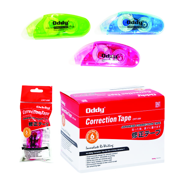 Oddy Correction Tape High Quality 5mm x 6 Mtr