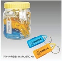 Omega Plastic Keychain-Pack Of 50