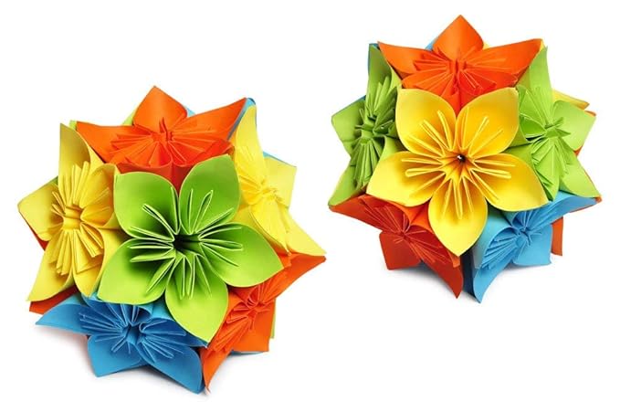 Origami Construction Paper Fluorescent Mix Color (Pack of 20)