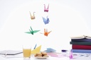 Origami Construction Paper Fluorescent Mix Color (Pack of 20)
