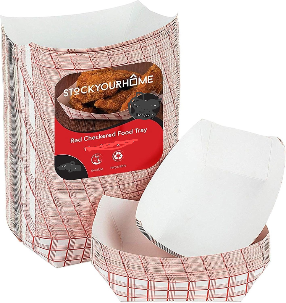 Paper Food Boat Tray Size 3.85x2.25x1.5 Inch (Pack Of 250)