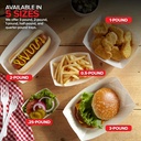 Paper Food Boat Tray Size 3.85x2.25x1.5 Inch (Pack Of 250)