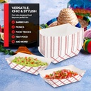 Paper Food Boat Tray Size 3.85x2.25x1.5 Inch (Pack Of 250)