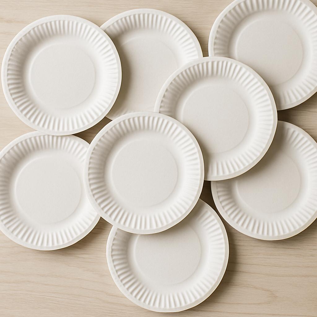 Paper Plates (No.4) 6.75 Inch Round (Pack Of 25)