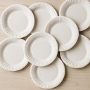Paper Plates (No.4) 6.75 Inch Round (Pack Of 25)