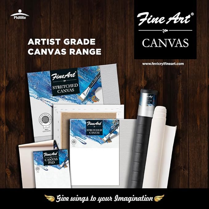Fevicryl Fine Art Canvas Board 4x4 for Painting