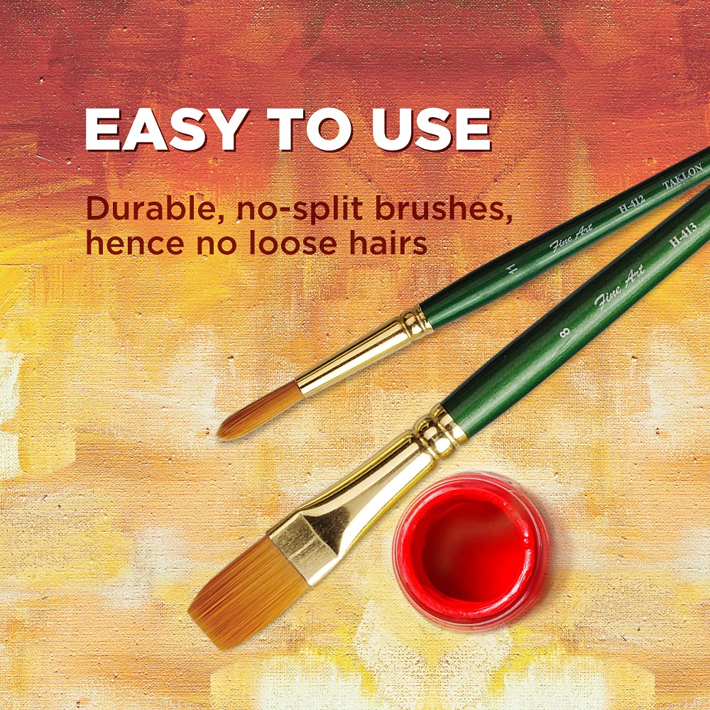 Pidilite Fevicryl Fine Art Paint Brush Round Set Of 4