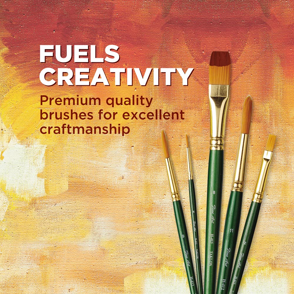 Pidilite Fevicryl Fine Art Paint Brush Round Set Of 4