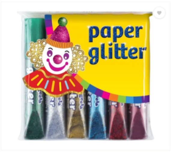 Pidilite Rangeela Paper Glitter Tube 6 Shades