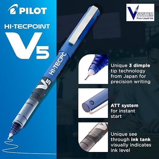 Pilot Pen V5 Refillable 0.5mm Blue