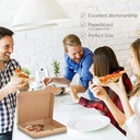 Pizza Box 3 PLY Plan Corrugated Brown 10x10x2 Inch (Pack Of 100)
