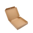 Pizza Box 3 PLY Plan Corrugated Brown 10x10x2 Inch (Pack Of 100)