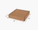 Pizza Box Duplex White 10x10x2 Inch (Pack Of 100)