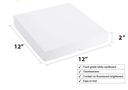 Pizza Box Duplex White 12x12x2 Inch (Pack Of 100)