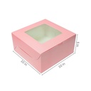 Premium Cake Box Window, Size 10x10x5 Inch For 1kg Cake, (Pack Of 25)