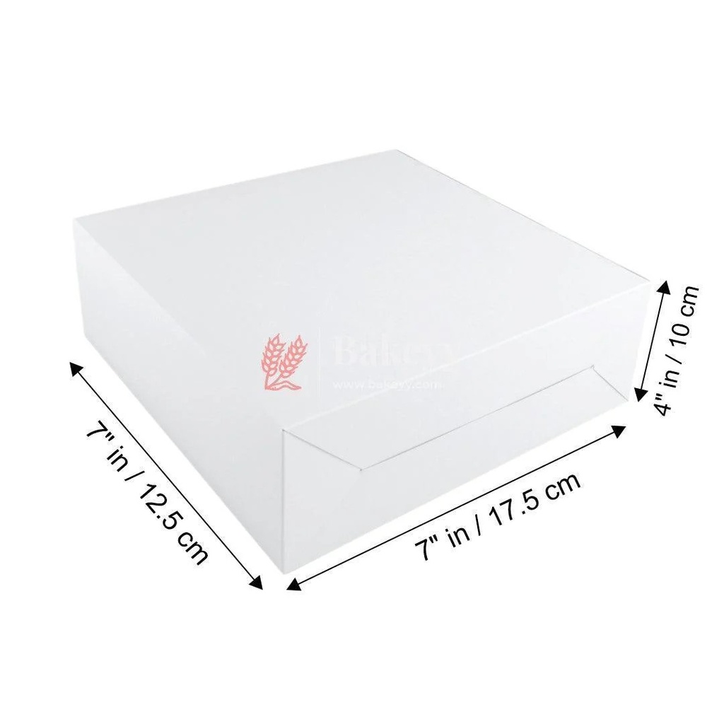 Premium Cake Box Window Size 7x7x4 Inch For 400gm Cake (Pack Of 50)