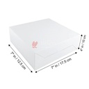 Premium Cake Box Window Size 7x7x4 Inch For 400gm Cake (Pack Of 50)