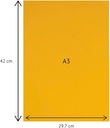 Pastel Paper Golden Yellow Colour A3 Size 160 Gsm (Pack Of 20)