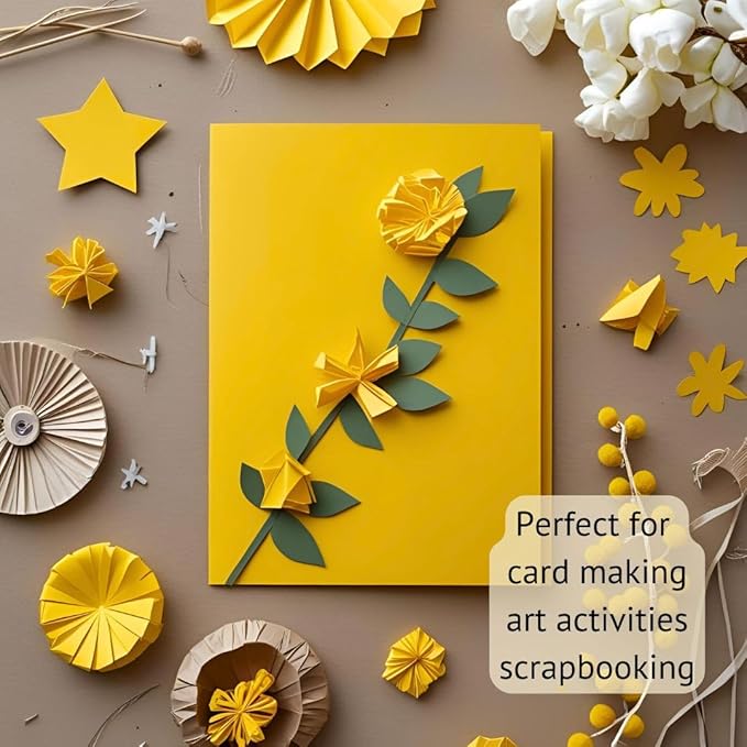 Pastel Paper Golden Yellow Colour A3 Size 160 Gsm (Pack Of 20)