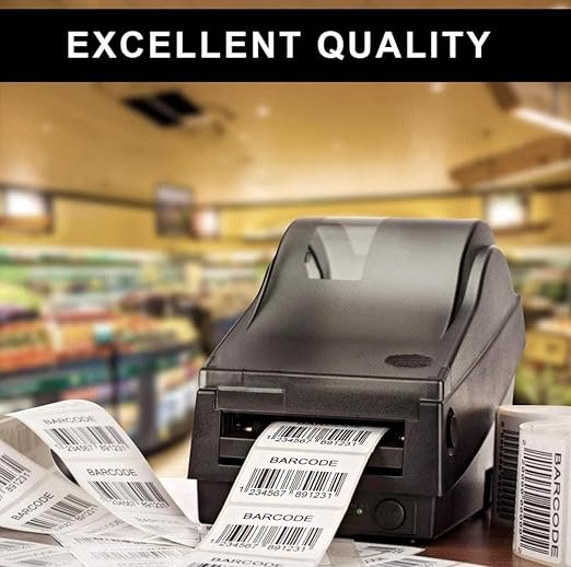 Ribbon Barcode Label Roll 1.5x2 Inch (38mmx50mm / 2up) 1500 Label