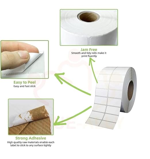 Ribbon Barcode Label Roll 1.5x2 Inch (38mmx50mm / 2up) 1500 Label