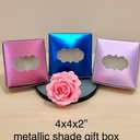 Sweet Box Window 4x4x2 Inch, For 250gm Mithai, Multi Metalic Colour (Pack Of 100)