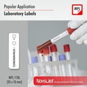 NovaJet (Technova) MPL 110, A4 Size 10x35 mm, Multipurpose Label Sticker, White Colour, Pack of 100 Sheets