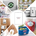 NovaJet (Technova) MPL 110, A4 Size 10x35 mm, Multipurpose Label Sticker, White Colour, Pack of 100 Sheets
