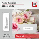 NovaJet (Technova) MPL 16, A4 Size 99x34 mm, Multipurpose Label Sticker, White Colour, Pack of 100 Sheets