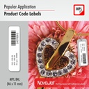 NovaJet (Technova) MPL 84, A4 Size 46x11 mm, Multipurpose Label Sticker, White Colour, Pack of 100 Sheets