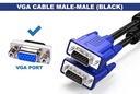 VGA Cable for LCD Monitor / 15Pins Male To Male VGA To VGA Cable