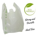 Eco Friendly Handle Bag 8x10 Inch White Colour 1 kg (Polythene Free)