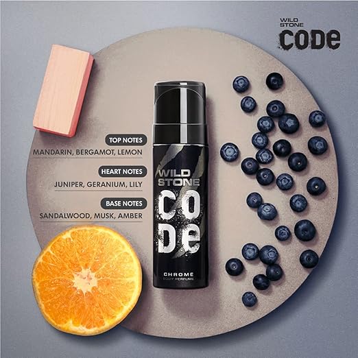 Wild Stone Code Body Perfume Spray 120ml (Platinum)