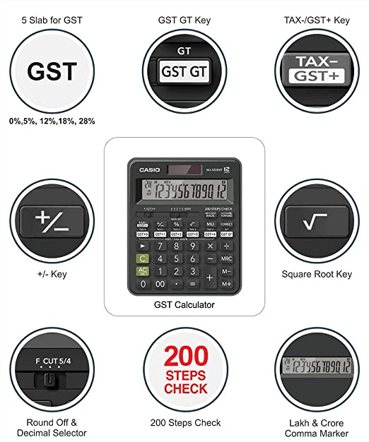 Casio Calculator MJ-12 GST