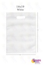 Non Woven D Cut Carry Bag Plain White 8x10 Inch (Pack Of 200)