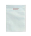 Non Woven D Cut Carry Bag Plain White 8x10 Inch (Pack Of 200)