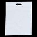 Non Woven D Cut Carry Bag Plain White 8x10 Inch (Pack Of 200)