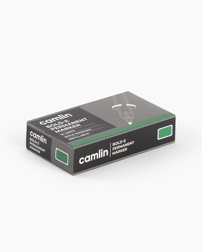 Camlin Permanent Marker Green (Pack Of 10)